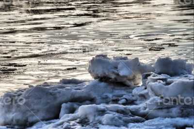 Elbe in Winter