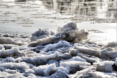 Elbe in Winter