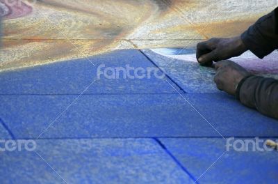 Chalk drawing Chalk drawing