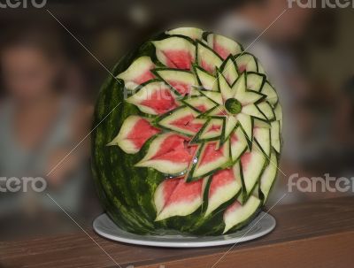 Watermelon , beautifully decorated