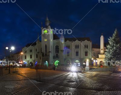 Town Hall of Mukachevo, Transcarpathian, Western Ukraine 