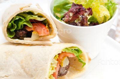 kafta shawarma chicken pita wrap roll sandwich