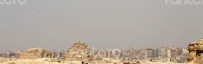 Pyramids In The Desert Of Egypt Giza