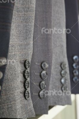Jacket sleeves with buttons