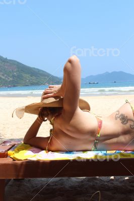 girl on the beach - Vietnam