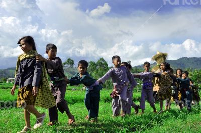 Asia Sundanese Children