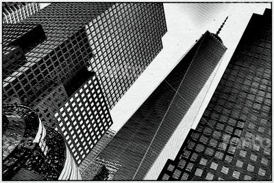 Noir Pop Art Skyscrapers, NY Noir Pop Art Skyscrapers, NY