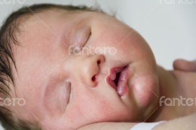 Cute sleeping newborn