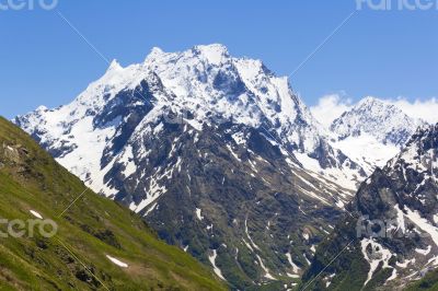 Caucasus rockies in Russia