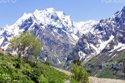 Caucasus rockies in Russia