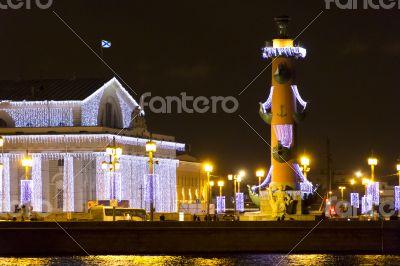 Night scenery of Sankt Petersburg