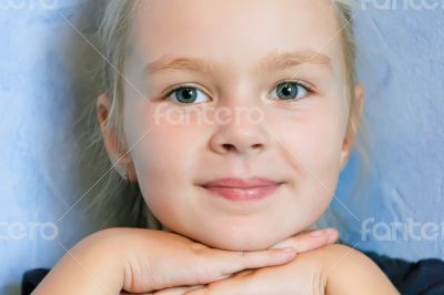 Cute girl five years old Cute girl five years old