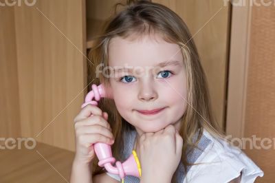 Cute girl five years old Cute girl five years old