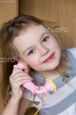 Cute girl five years old Cute girl five years old