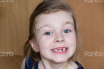 Girl makes faces Girl makes faces