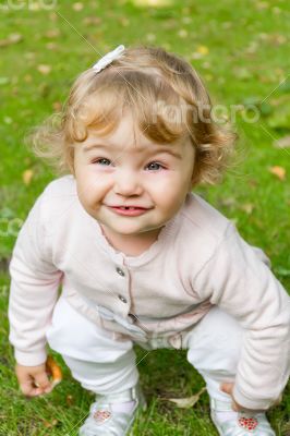 Cute smiling infant