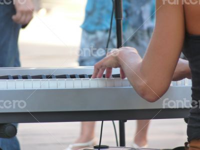 Playing piano