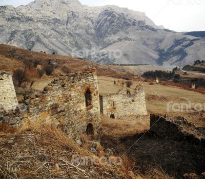 Towers Of Ingushetia. Ancient Architecture And Ruins