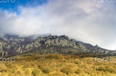 Autumn mountain. Demerdji, Crimea, Ukraine