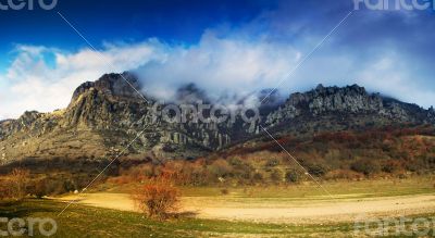 Autumn mountain. Demerdji, Crimea, Ukraine