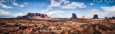 Monument valley panoramic view