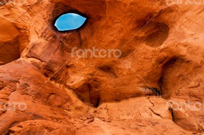 The eye rock of Monument Valley