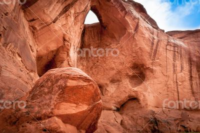 beautiful rock formation in Monument Valley