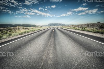 Death Valley Highway to nevada