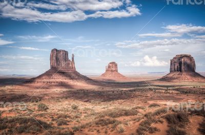 Monument valley in high dynamic range