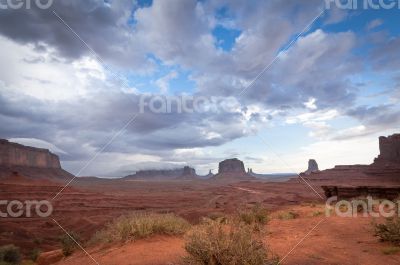 scenic view Monument valley