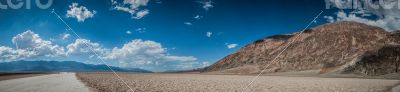 Death Valley panorama bad water basin