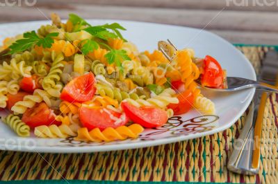 Pasta with vegetables