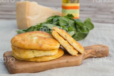 Salty cottage cheese pancakes