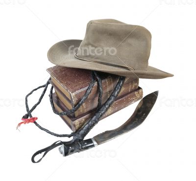 Adventure Books Aussie Hat Whip Dagger