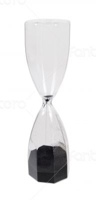 Large Hour Glass with Black Sand
