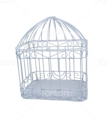 Large White Birdcage