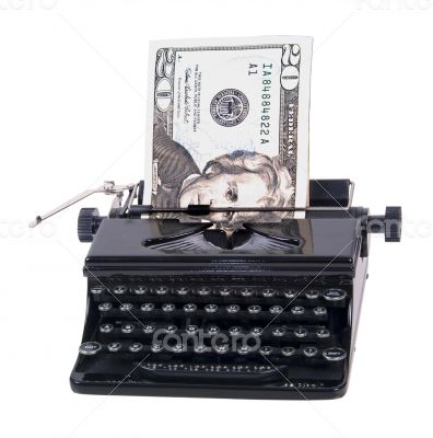 Money in Manual Typewriter