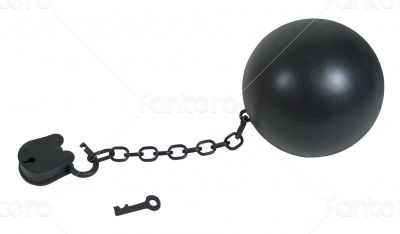 Padlock and Ball and Chain