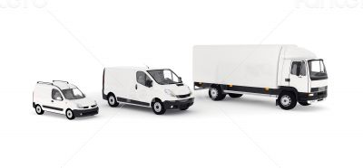 Transport service vechicules - lorry and delivery cars