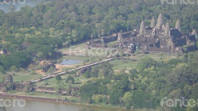 Angkor wat from above