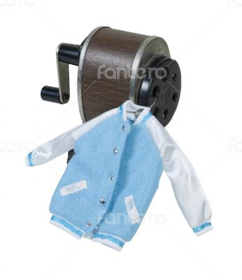 Pencil Sharpener and Letterman Jacket