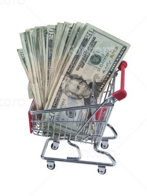 Shopping Cart Full of Money