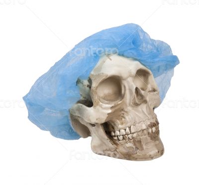 Skull and Medical Hair Net