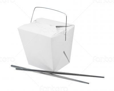 Take Out Box and Metal Chopsticks