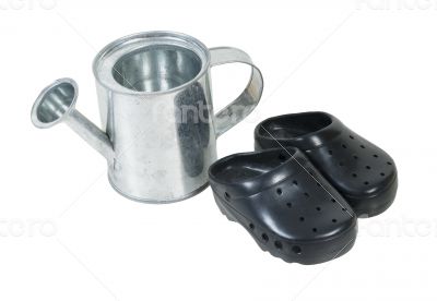 Watering Can and Gardening Shoes