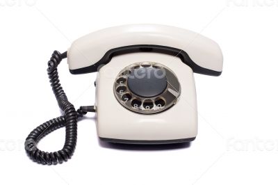 Old phone isolated Old phone isolated