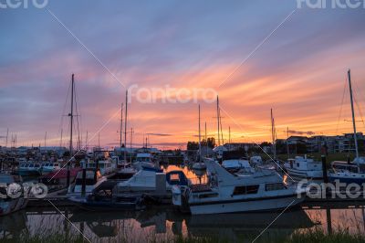 Marina At Sunset