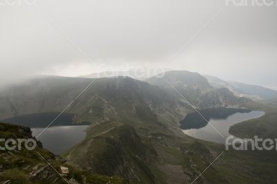 Mountains and mountain lakes in Bulgaria