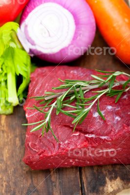 fresh raw beef cut ready to cook