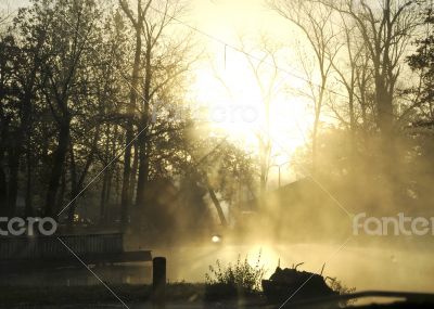 Country Pond Sunrise